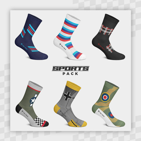 Sports Pack Socks // Pack of 6