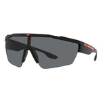 Men's Linea Rossa PS03XS-DG05Z1 Polarized Sunglasses // Black Rubber + Polar Gray