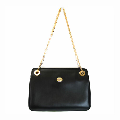 Gucci // Marina Chain Bag // Black + Gold // Pre-Owned