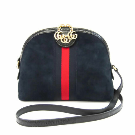 Gucci // Ophidia Crossbody Bag // Navy + Red // Pre-Owned