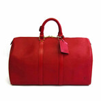 Louis Vuitton // Boston Duffle Bag // Castilian Red // Pre-Owned