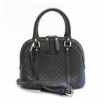 Gucci // MicroGuccissima Handbag // Navy // Pre-Owned