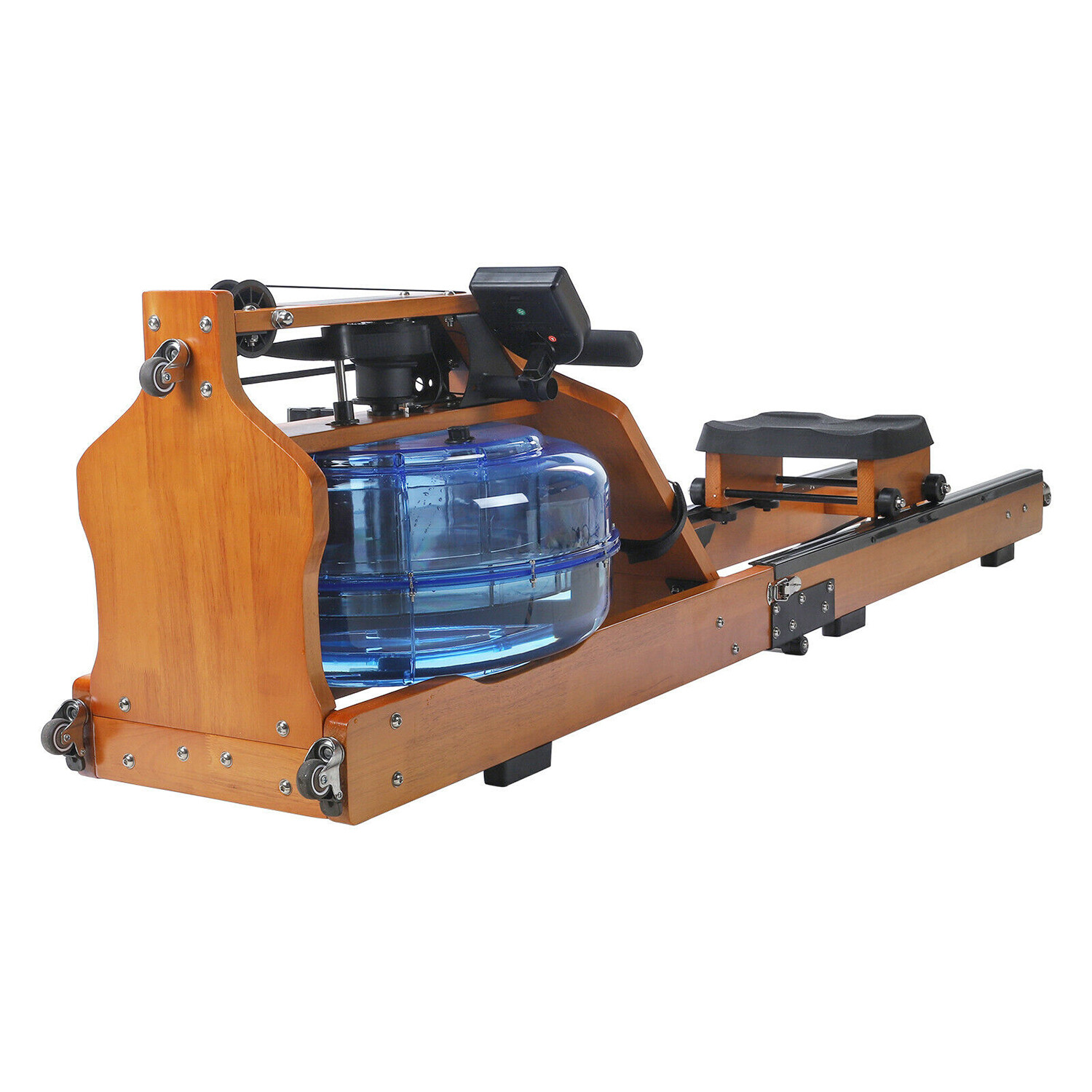 Water Rowing Machine // Brown Wood - Runow Indoor Rowing Machine ...