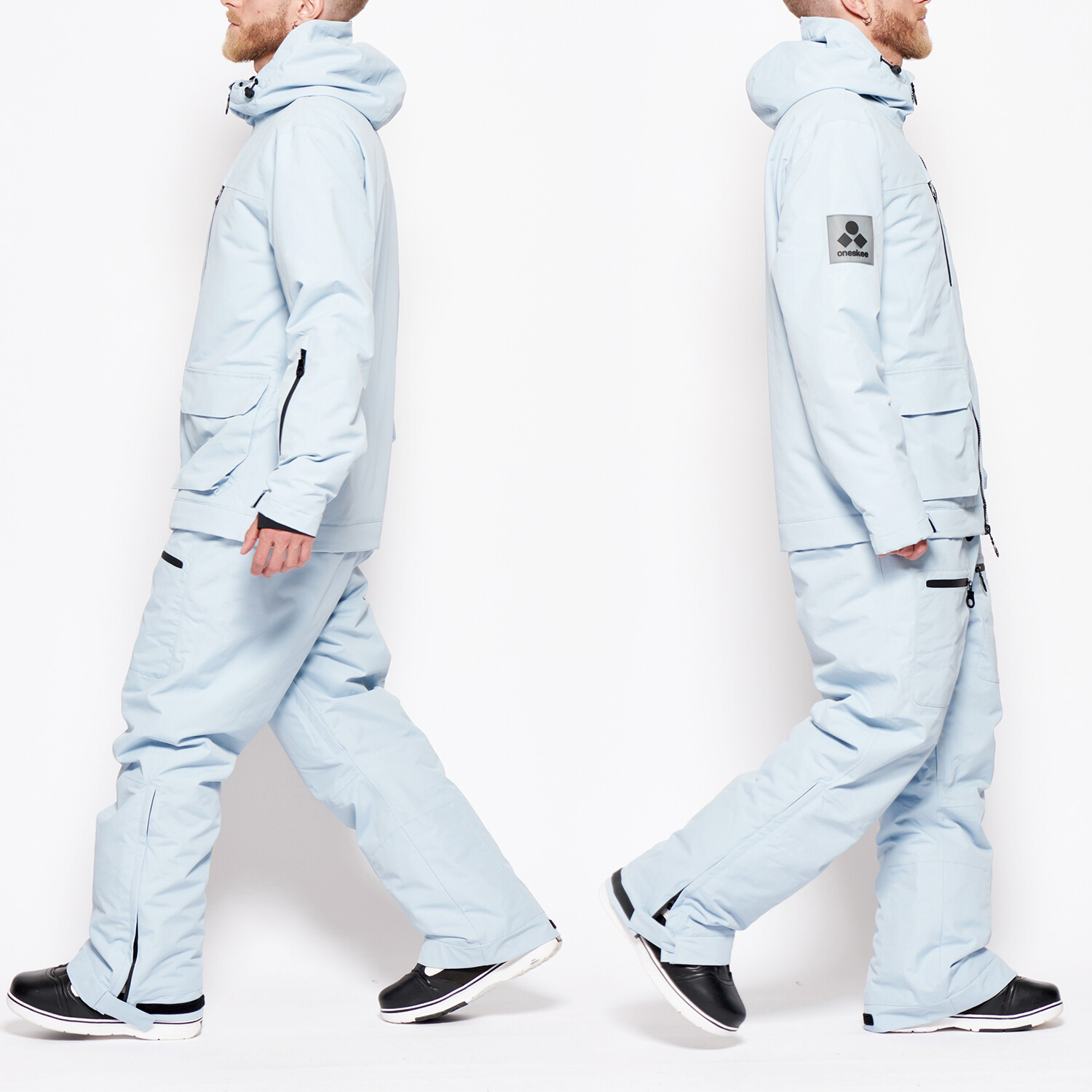 Oneskee Men's Acclimate 2 in 1 Snow Suit // Light Blue (XS) - Oneskee  All-In-One Ski Suits - Touch of Modern