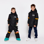 Oneskee Mini 2 in 1 Technical Snow Suit // Black Nasa (S)