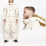 Oneskee Men's Acclimate Parka 2 in 1 Snow Suit // Stone (S)