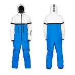 Oneskee Men's Mark VII 25k Ski Suit // Blue + White (L)