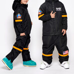 Oneskee Mini 2 in 1 Technical Snow Suit // Black Nasa (S)