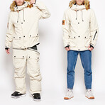 Oneskee Men's Acclimate Parka 2 in 1 Snow Suit // Stone (XS)