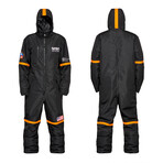 Oneskee Men's Original Pro X Snow Suit // Black Nasa (XL Short)