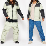 Oneskee Men's Acclimate Puffer 2 in 1 Snow Suit // Sage Green (L)
