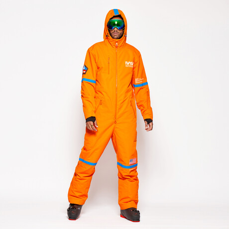 Oneskee Men's Original Pro X Snow Suit // Orange Nasa (XL)