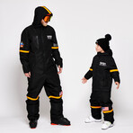 Oneskee Mini 2 in 1 Technical Snow Suit // Black Nasa (M)