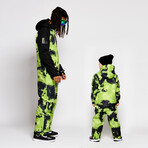 Oneskee Men's Original Pro X Snow Suit // Lime Tie Dye (L)