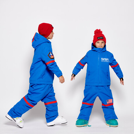 Oneskee Mini 2 in 1 Technical Snow Suit // Blue Nasa (XS)