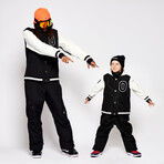 Oneskee Mini 2 in 1 Technical Snow Suit // Black (XS)