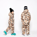 Oneskee Mini 2 in 1 Technical Snow Suit // Brown Camo (S)