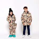 Oneskee Mini 2 in 1 Technical Snow Suit // Brown Camo (L)