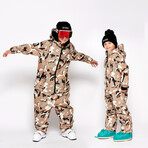 Oneskee Mini 2 in 1 Technical Snow Suit // Brown Camo (L)