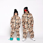 Oneskee Mini 2 in 1 Technical Snow Suit // Brown Camo (L)