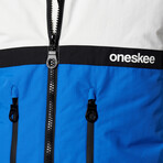 Oneskee Men's Mark VII 25k Ski Suit // Blue + White (M)