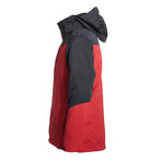 Outdoor Hooded Explorer Parka Raincoat // Red (XL)