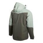 Outdoor Hooded Explorer Parka Raincoat // Olive Green (M)