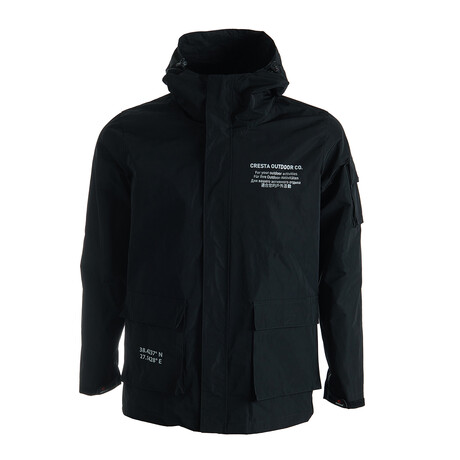 Ian Ultra Windbreaker & Raincoat // Black (S)