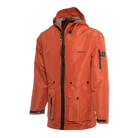 Outdoor Explorer Hooded Parka // Orange (S)