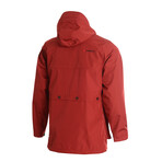 Outdoor Hooded Explorer Parka / Raincoat // Burgundy (L)