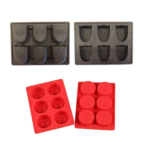 Ice Tray // Spiderman & Black Panther // Set Of 2