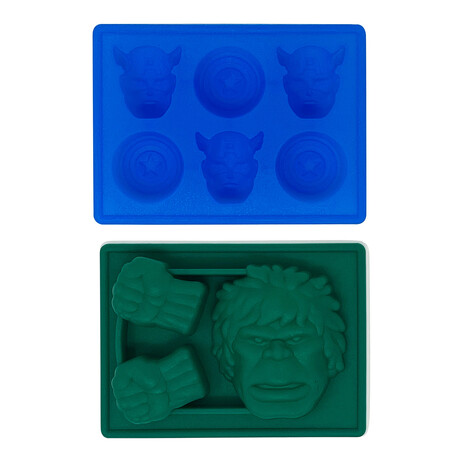 Ice Tray // Captain America & Hulk // Set Of 2