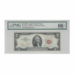 1963 $2 STAR Legal Tender // #709 // PMG 66 Gem Uncirculated EPQ