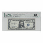 1935 B $1 STAR Silver Certificate // #625 // PMG 64 Choice Uncirculated