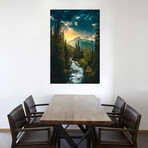 Where The River Flows by Zach Doehler (18"H x 12"W x 1.5"D)