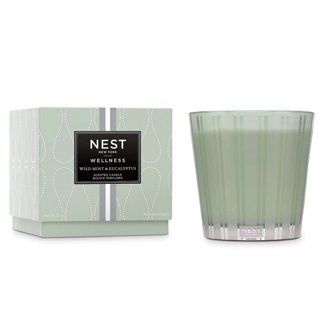 Wild Mint & Eucalyptus Wellness Collection 3-Wick Candle // 21.2 oz