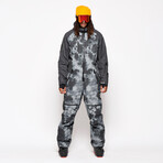 Oneskee Men's Original Pro X Snow Suit // Black Tue Dye (M)