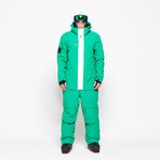 Oneskee Men's Mark VII 25k Ski Suit // Green (M)