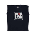 Dsquared2 Logo-Print T-Shirt // Navy + Multicolor (M)