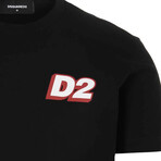 Logo T-Shirt // Black + Red (2XL)