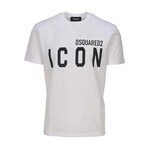 T-Shirt Icon Print // White + Black (M)
