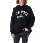 Bromance Slouch Hoodie // Black + Multicolor (XL)