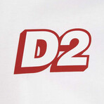 Logo T-Shirt // White + Red (M)