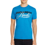 Graphic Logo T-Shirt // Light Blue + Multicolor (XS)