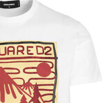 T-Shirt // White + Multicolor (M)