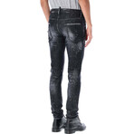 Dark Galaxy Wash Skater Jeans // Denim (38WX32L)