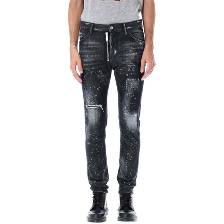 Dark Galaxy Wash Skater Jeans // Denim (34WX32L)