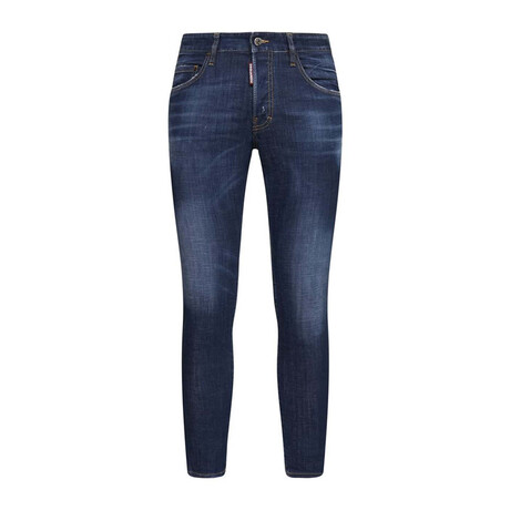 Dark Clean Wash Skater Jeans // Denim (34WX32L)