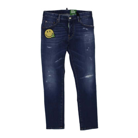 Smiley Partially Organic Cotton Skater Jeans // Denim (34WX32L)