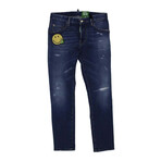 Smiley Partially Organic Cotton Skater Jeans // Denim (36WX32L)